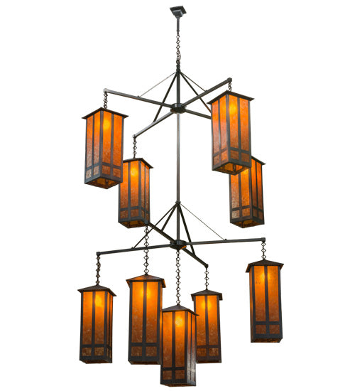 62" Wide Church Street 9 Light Chandelier