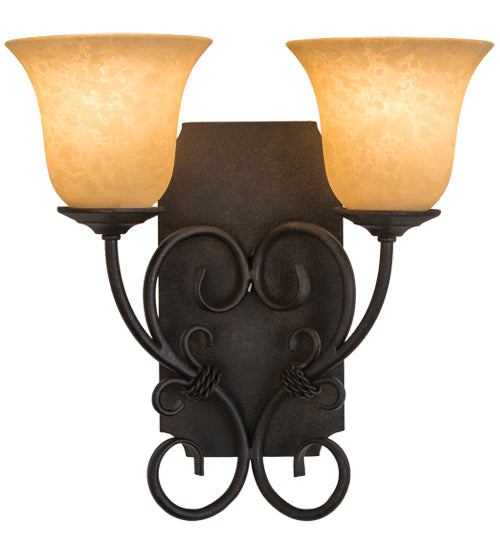 14"W Thierry 2 Lt Wall Sconce