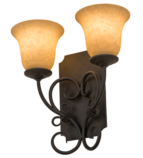 14"W Thierry 2 Lt Wall Sconce