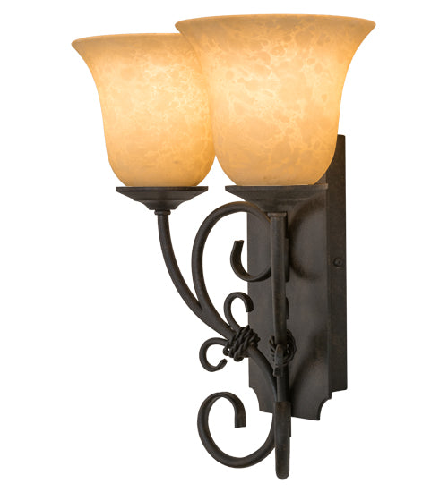 14"W Thierry 2 Lt Wall Sconce