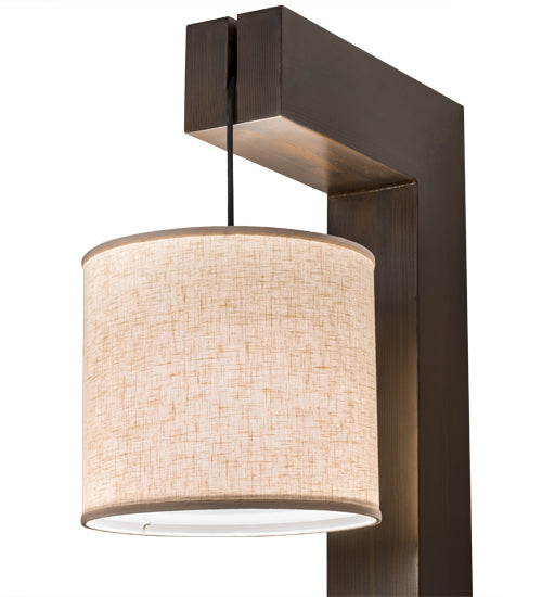 12" Wide Cilindro Hickory Wall Sconce