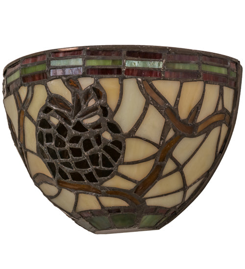 8" Wide Pinecone Wall Sconce