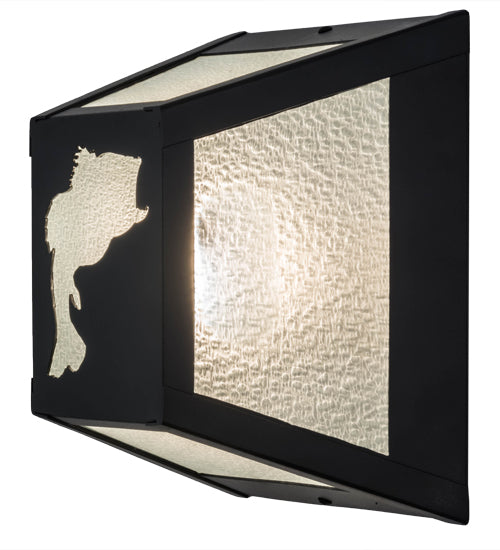 10"W Leaping Bass Wall Sconce