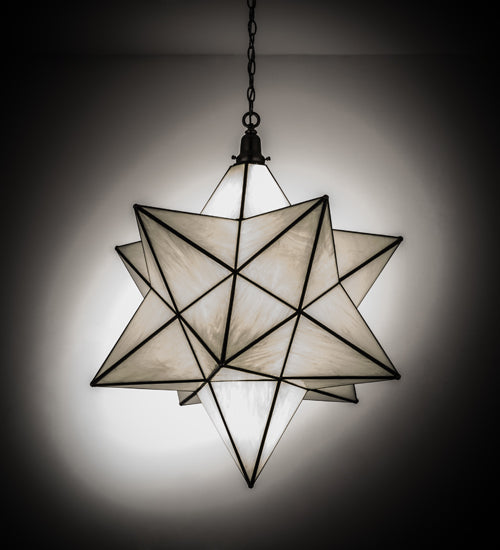 32"W Moravian Star Pendant