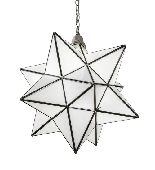 18" Wide Moravian Star Pendant