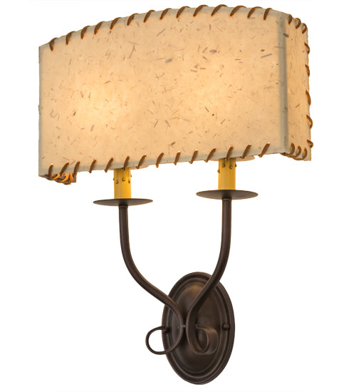 15" Wide Ranchero Wall Sconce