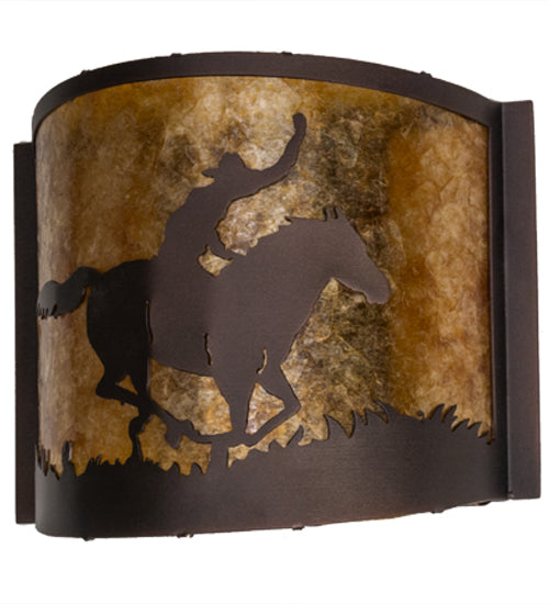 12" Wide Cowboy Wall Sconce