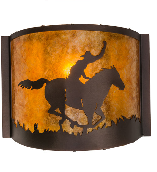 12" Wide Cowboy Wall Sconce