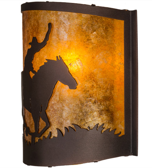 12" Wide Cowboy Wall Sconce