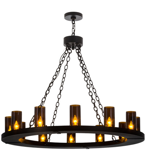 42"W Loxley 12 Lt Chandelier