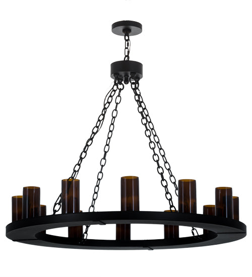 42"W Loxley 12 Lt Chandelier