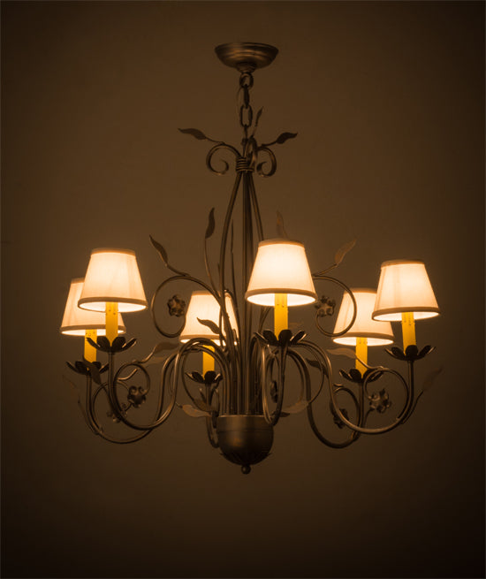 31" Wide Bordeaux 6 Light Chandelier