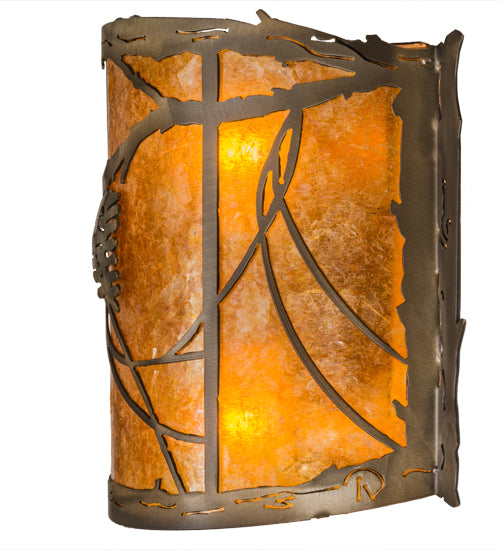 12"W Whispering Pines Wall Sconce