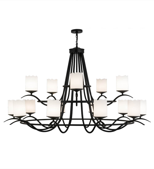 78"W Octavia 15 Lt Two Tier Chandelier