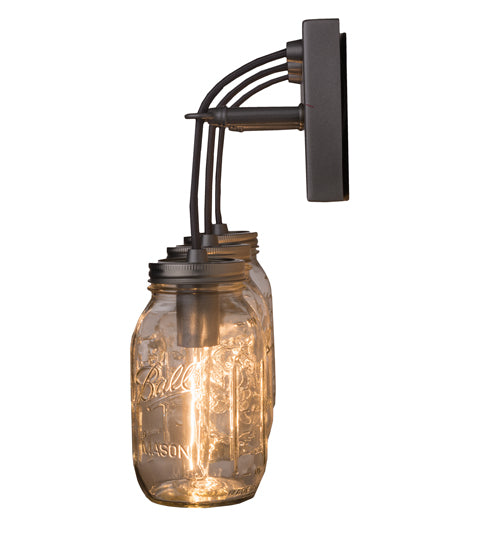 18" Wide Mason Jar 3 Light Vanity Light