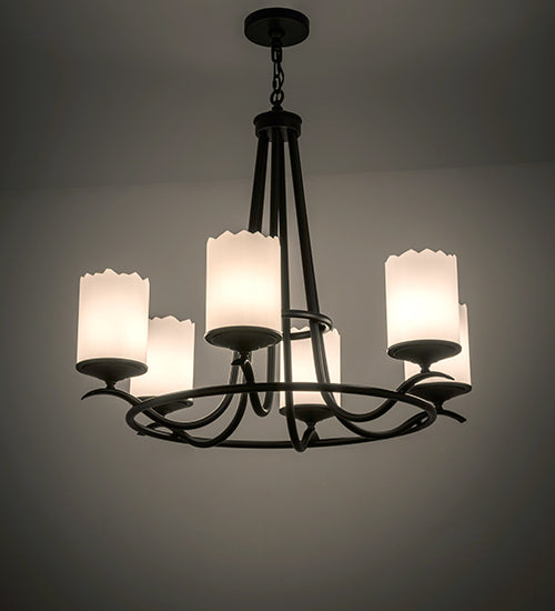 36" Wide Octavia 6 Light Chandelier