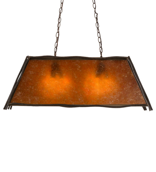 37"L Sticks Oblong Pendant