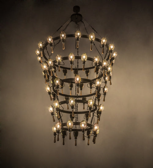 65"W Juala Pin 63 Lt Chandelier