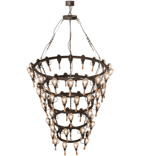 65"W Juala Pin 63 Lt Chandelier