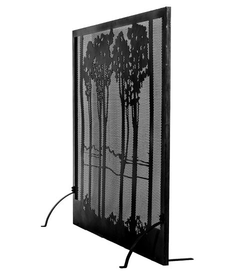 55"W X 48"H Tall Poplars Fireplace Screen