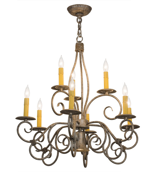 26" Wide Grace 10 Light Chandelier