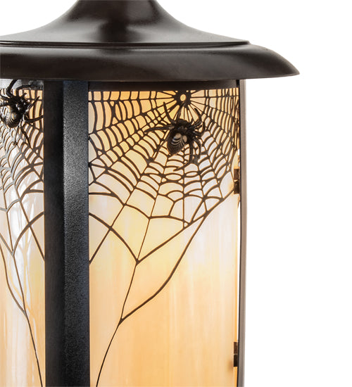 8" Wide Fulton Spider Web Hanging Wall Sconce