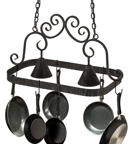 32" Long Elana 2 Light Pot Rack