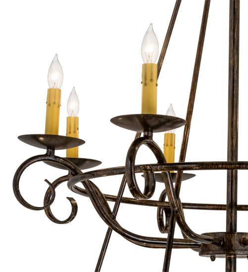 60" Wide Estrella 24 Light Three Tier Chandelier