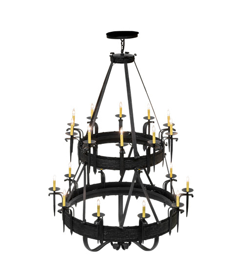 56"W Costello 20 Lt Two Tier Chandelier