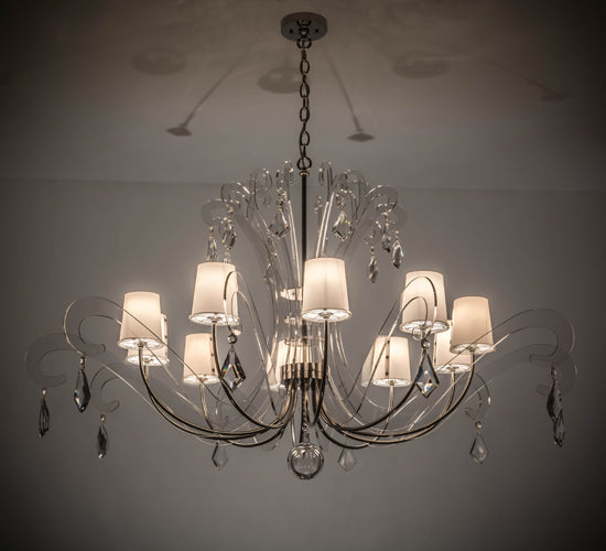 55"W Lienz 10 Lt Chandelier