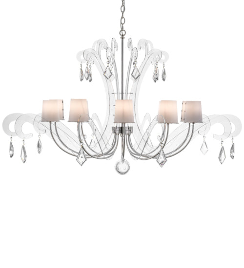 55"W Lienz 10 Lt Chandelier