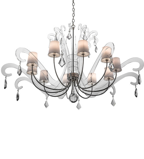 55"W Lienz 10 Lt Chandelier