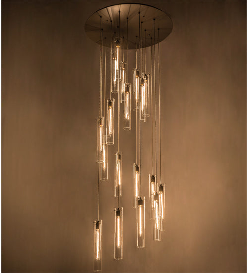 36" Wide Cilindro 18 Light Cascading Pendant