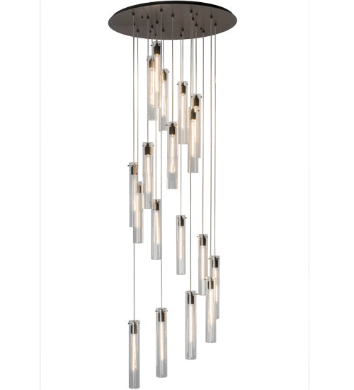 36" Wide Cilindro 18 Light Cascading Pendant