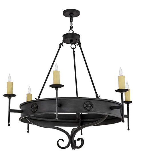 48" Wide Lorenzo 6 Light Chandelier