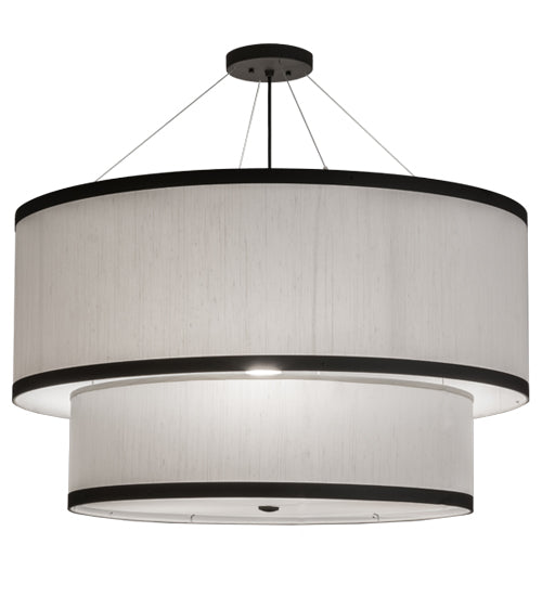 36"W Cilindro 2 Tier Textrene Pendant