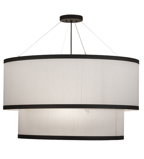 36"W Cilindro 2 Tier Textrene Pendant