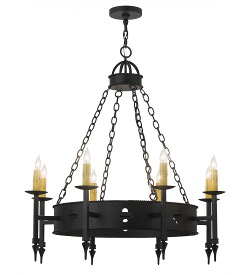 38"W Sabrina 8 Lt Chandelier