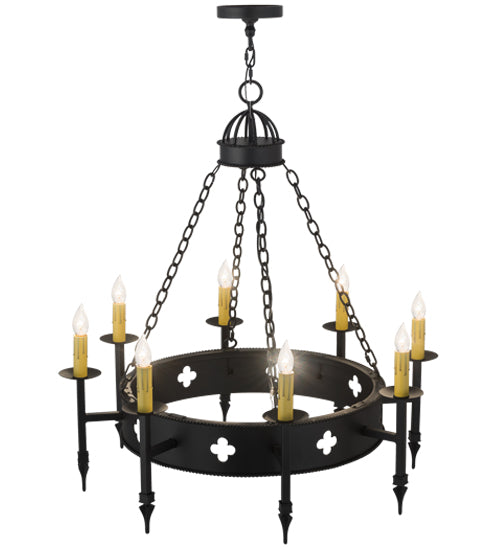 38"W Sabrina 8 Lt Chandelier