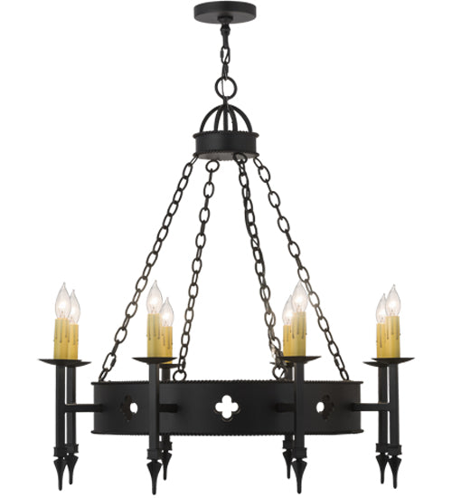 38"W Sabrina 8 Lt Chandelier