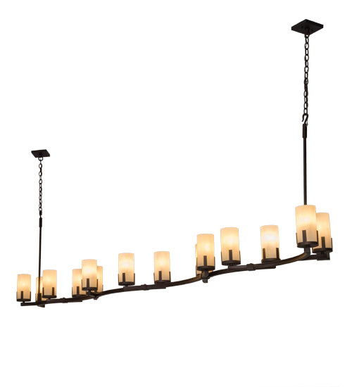 118" Long Cero 14 Light Oblong Chandelier