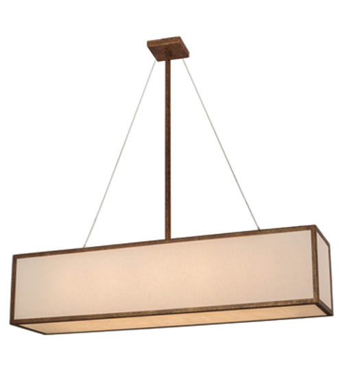 52"L Quadrato Linear Oblong Pendant