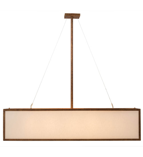 52"L Quadrato Linear Oblong Pendant