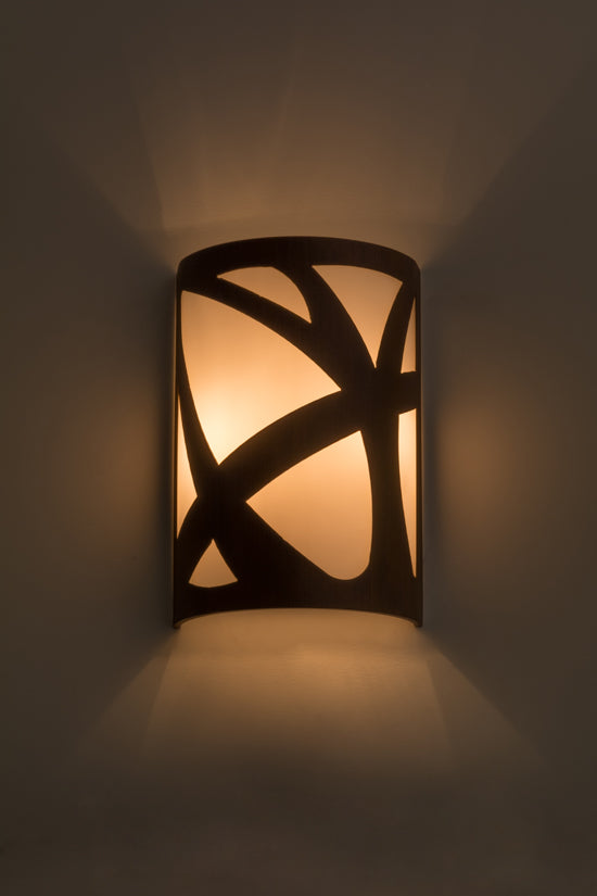 8" Wide Mosaic Wall Sconce