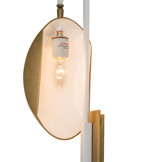 8"W Muschel Adjustable LED Wall Sconce