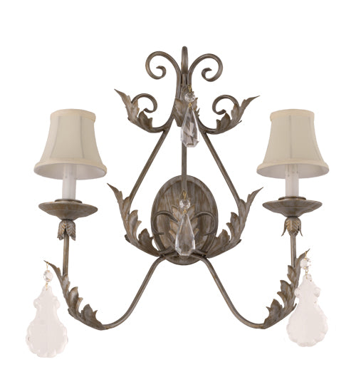 21" Wide French Elegance 2 Light Wall Sconce