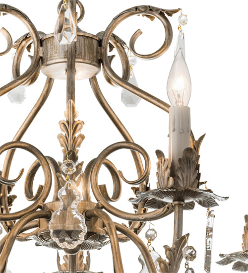 24"W Chantilly 5 Lt Chandelier