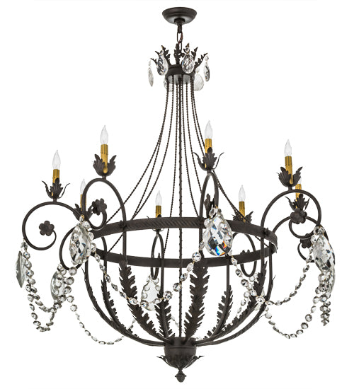 45"W Antonia 8 Lt Chandelier