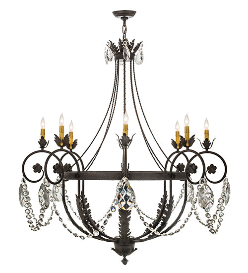 45"W Antonia 8 Lt Chandelier