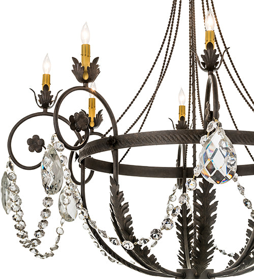 45"W Antonia 8 Lt Chandelier